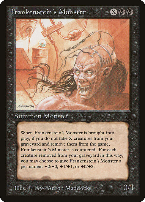 Frankenstein's Monster card art