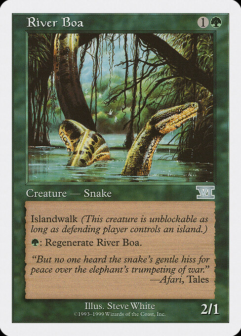 River Boa card art