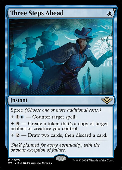 Three Steps Ahead card art