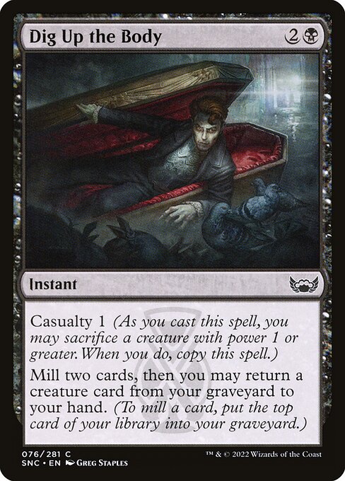 Dig Up the Body card art