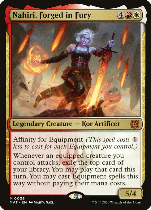 Nahiri, Forged in Fury card art