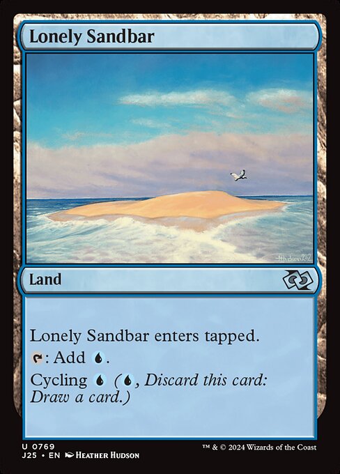 Lonely Sandbar card art
