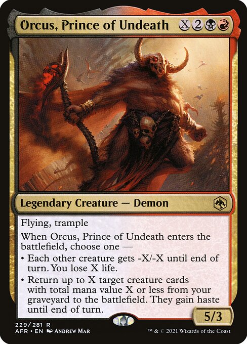 Orcus, Prince of Undeath card art