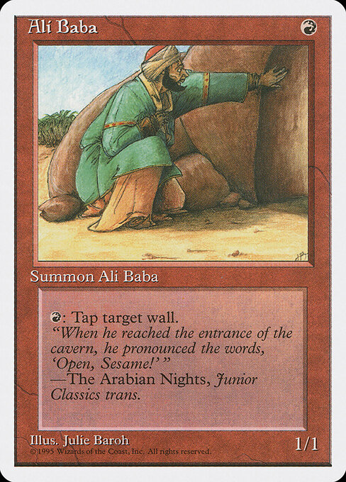 Ali Baba card art