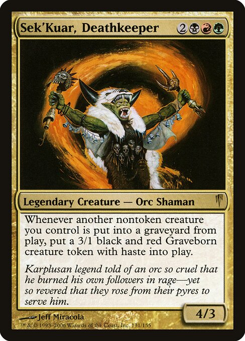 Sek'Kuar, Deathkeeper card art