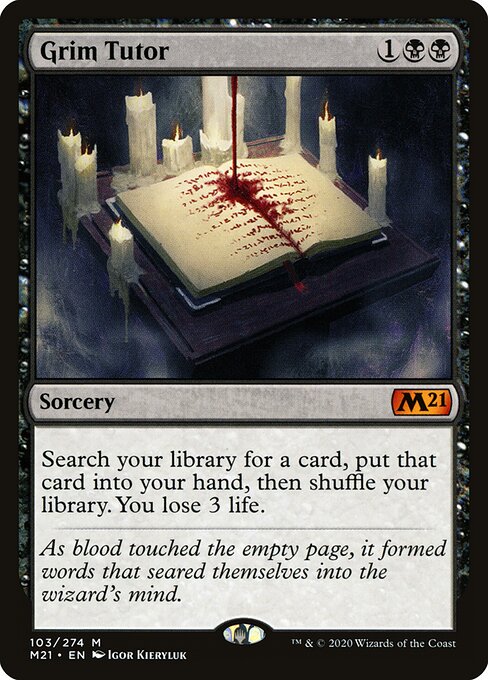 Grim Tutor card art
