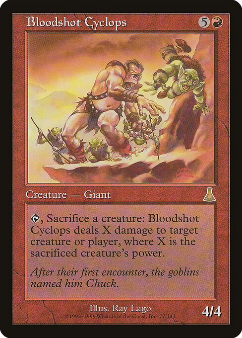 Bloodshot Cyclops card art