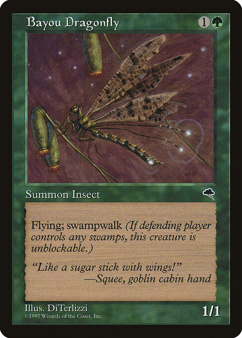 Bayou Dragonfly card art
