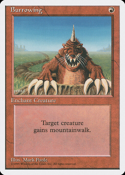 Burrowing card art