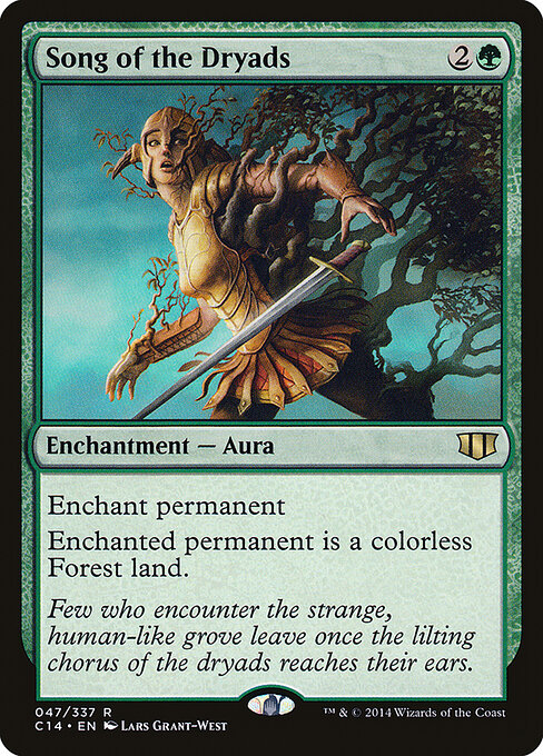 Song of the Dryads card art