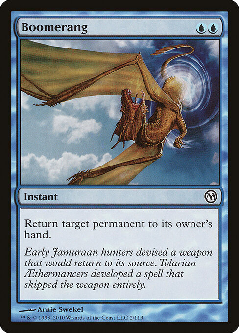 Boomerang card art