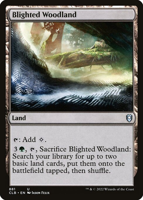 Blighted Woodland card art