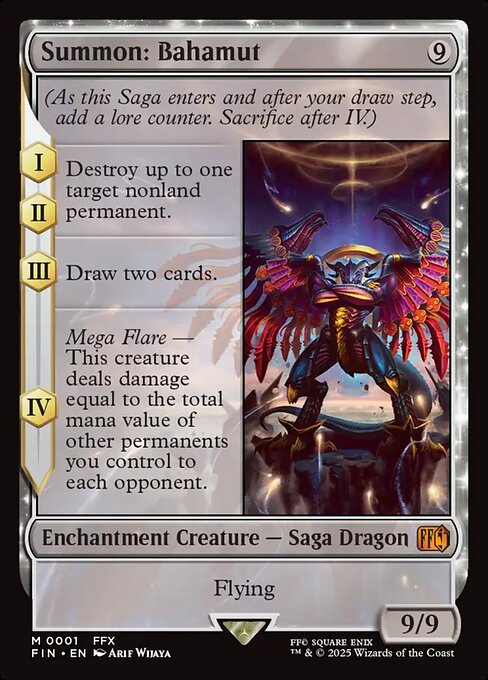 Summon: Bahamut card art