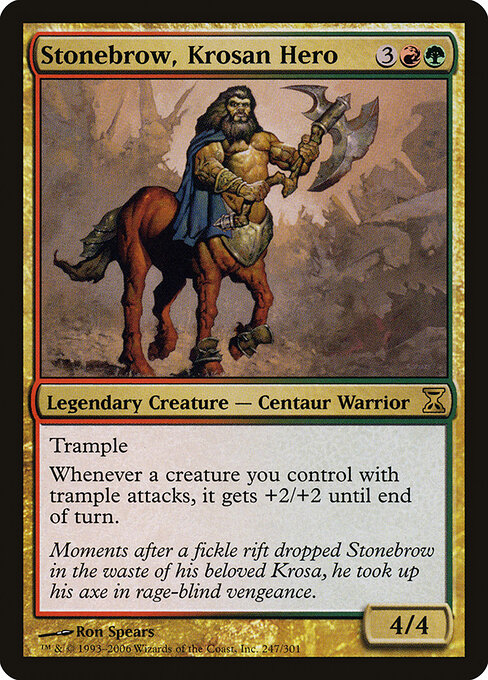 Stonebrow, Krosan Hero card art