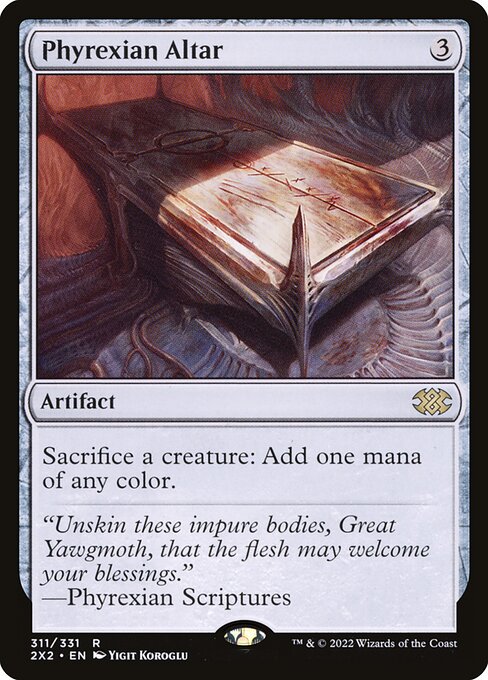 Phyrexian Altar card art
