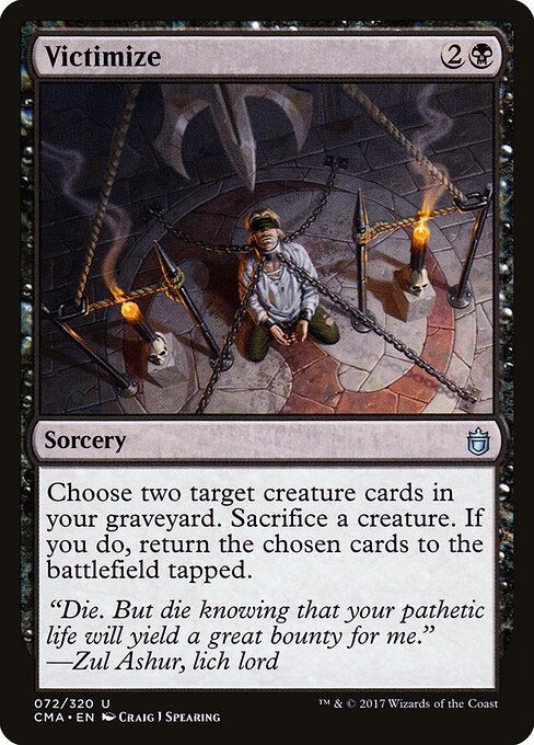 Victimize card art