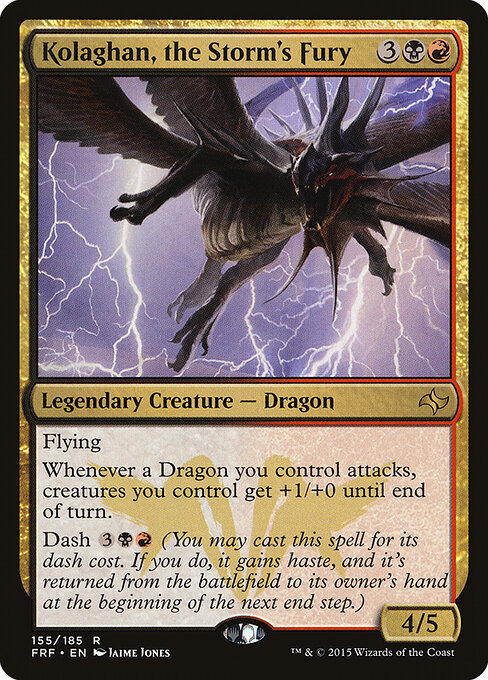 Kolaghan, the Storm's Fury card art