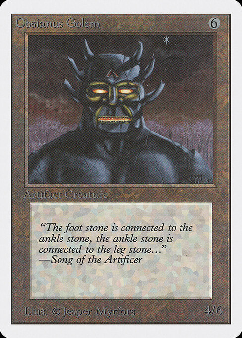 Obsianus Golem card art