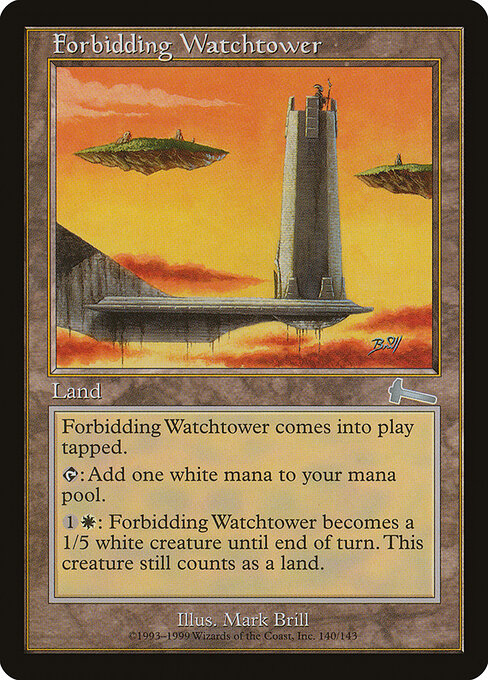 Forbidding Watchtower card art