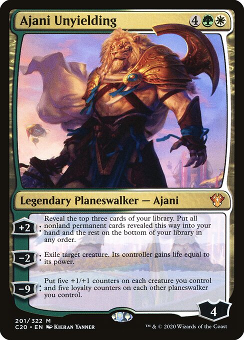 Ajani Unyielding card art