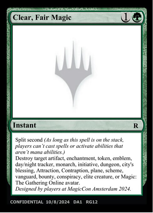 Clear, Fair Magic card art