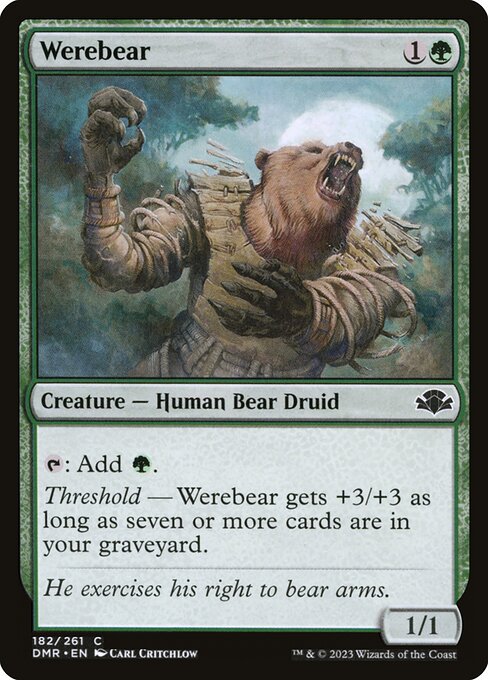 Werebear card art