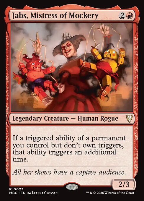 Jabs, Mistress of Mockery card art