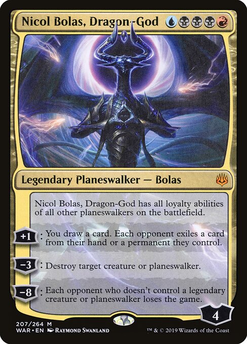 Nicol Bolas, Dragon-God card art