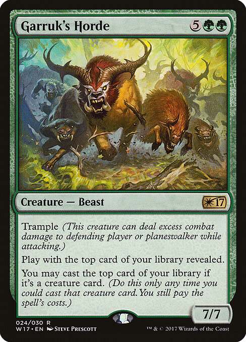 Garruk's Horde card art