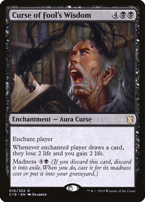 Curse of Fool's Wisdom card art
