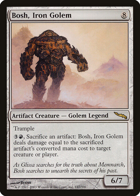 Bosh, Iron Golem card art