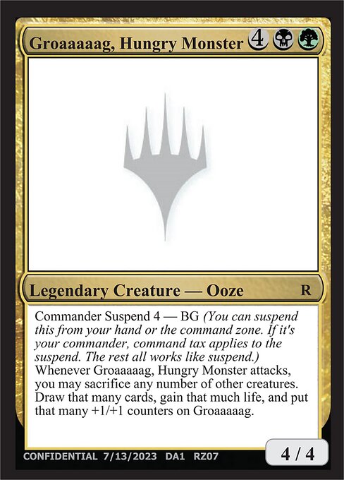 Groaaaaag, Hungry Monster card art