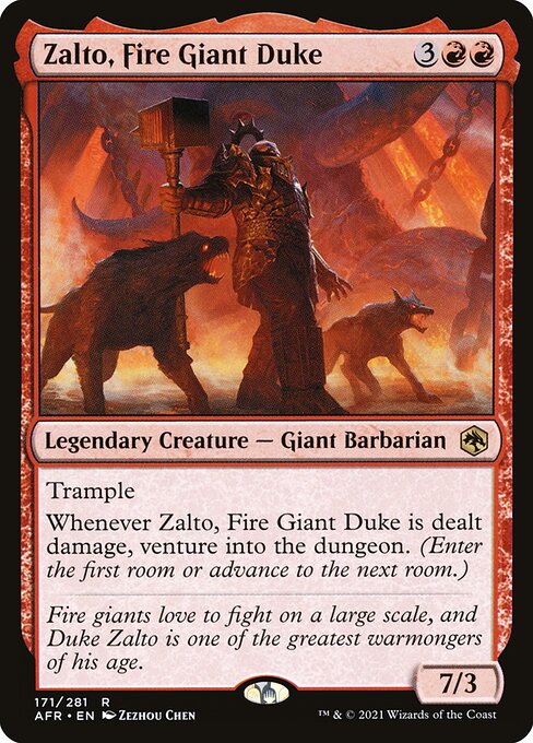 Zalto, Fire Giant Duke card art