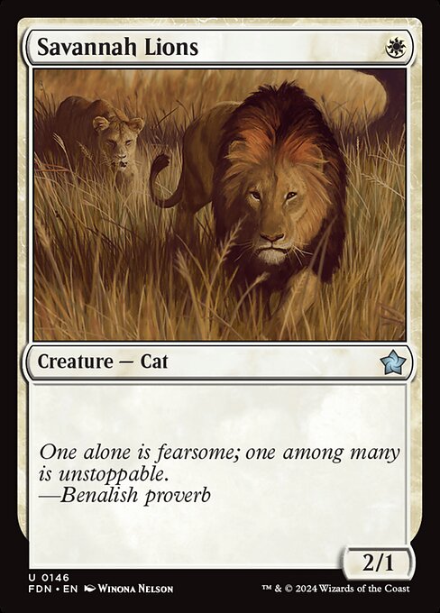 Savannah Lions card art