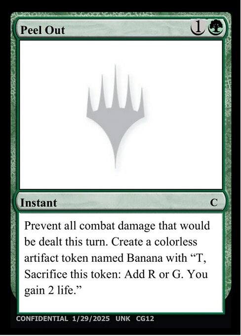 Peel Out card art