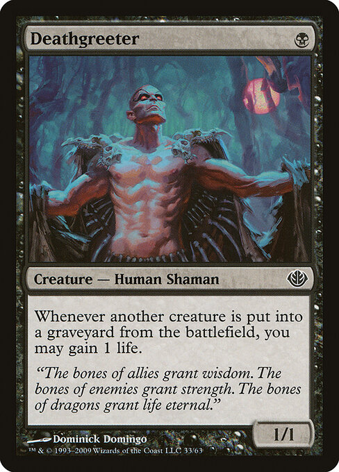 Deathgreeter card art