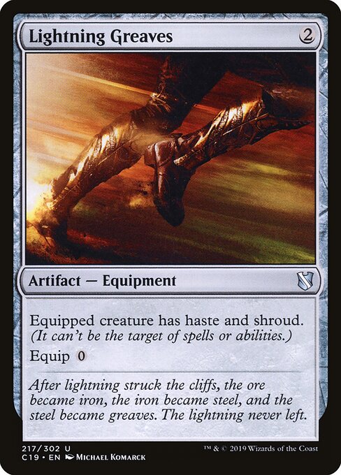 Lightning Greaves card art