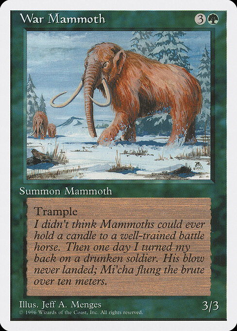 War Mammoth card art