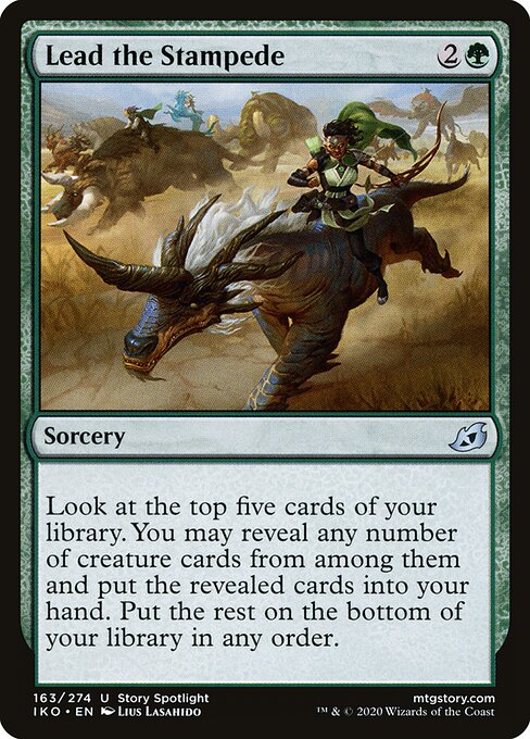 Lead the Stampede card art