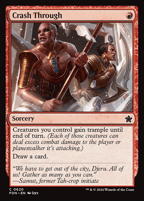 Crash Through card art