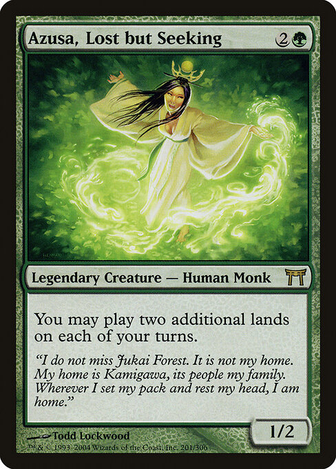 Azusa, Lost but Seeking card art