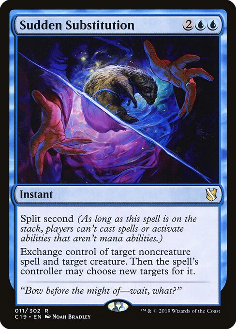 Sudden Substitution card art