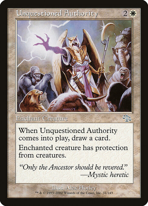Unquestioned Authority card art