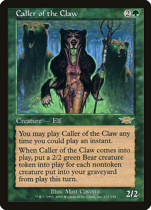Caller of the Claw card art