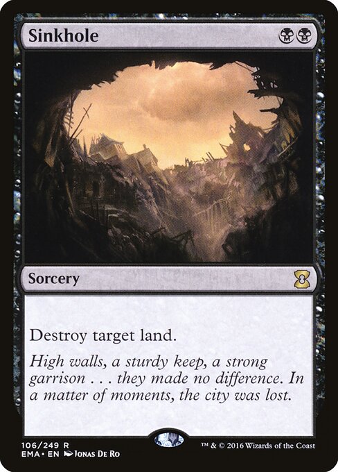 Sinkhole card art