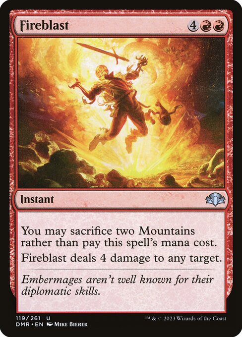 Fireblast card art