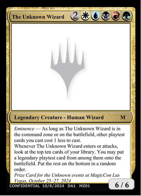 The Unknown Wizard card art