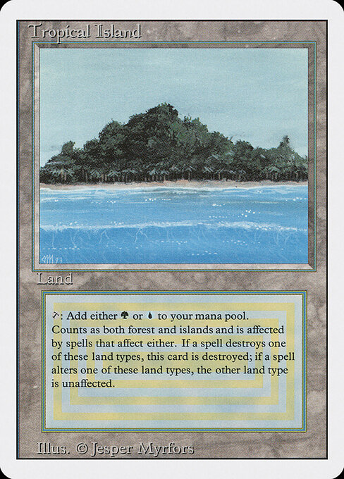 Tropical Island card art