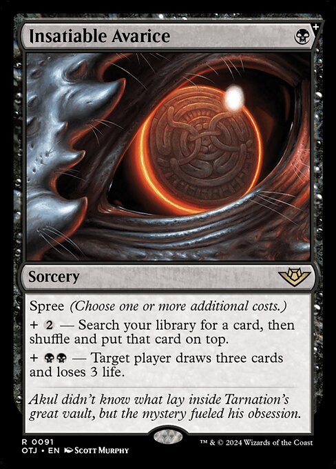Insatiable Avarice card art