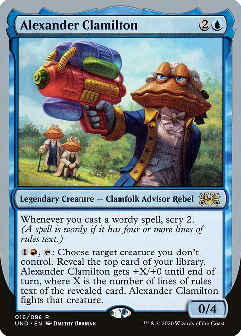 Alexander Clamilton card art